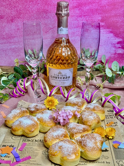 Glücksklee aus Hefeteig