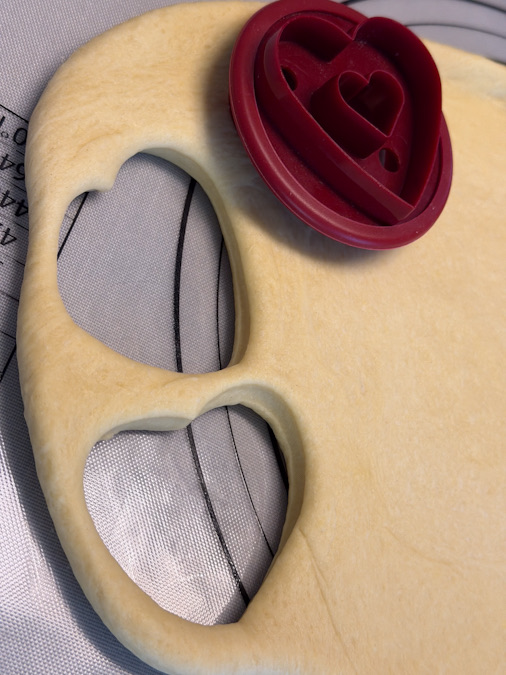 Glücksklee aus Hefeteig