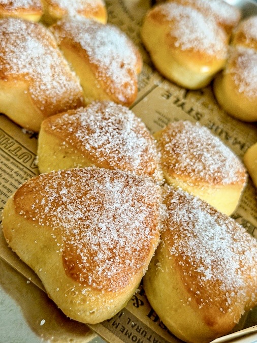 Glücksklee aus Hefeteig