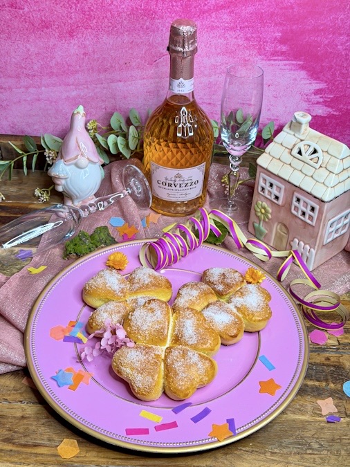 Glücksklee aus Hefeteig