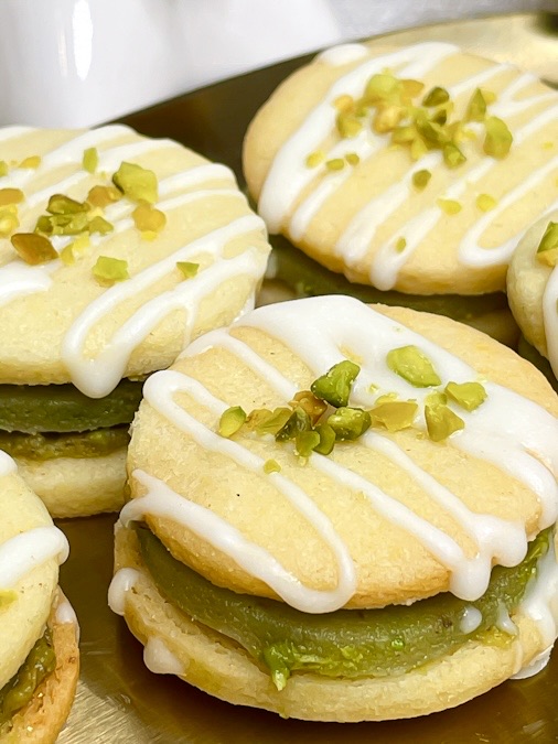 Pistazien Marzipan Plätzchen Pistazien Marzipan Plätzchen