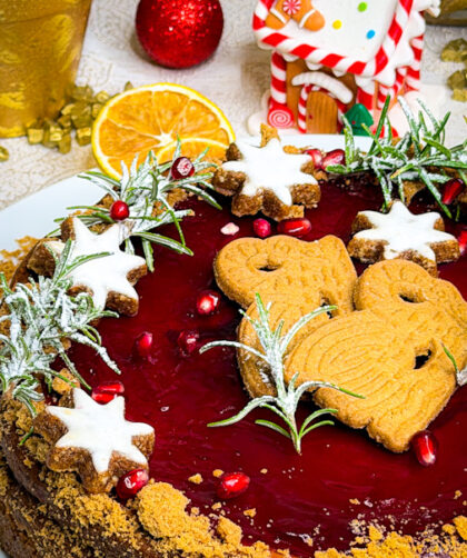 Weihnachtlicher Käsekuchen