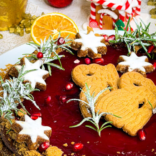 Weihnachtlicher Käsekuchen