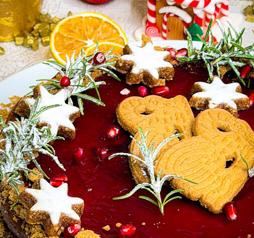 Weihnachtlicher Käsekuchen