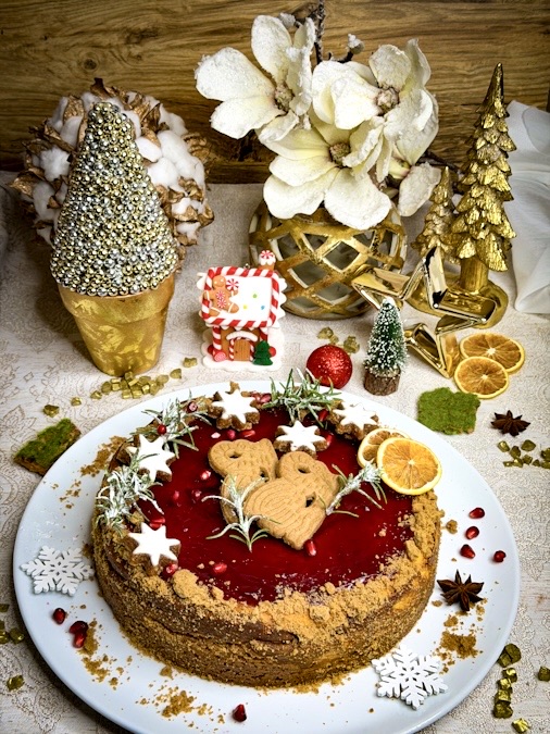 Weihnachtlicher Käsekuchen