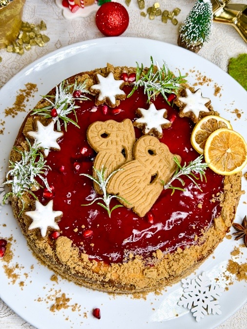 Weihnachtlicher Käsekuchen