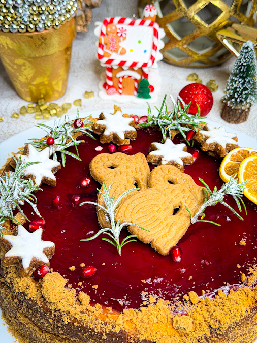 Weihnachtlicher Käsekuchen