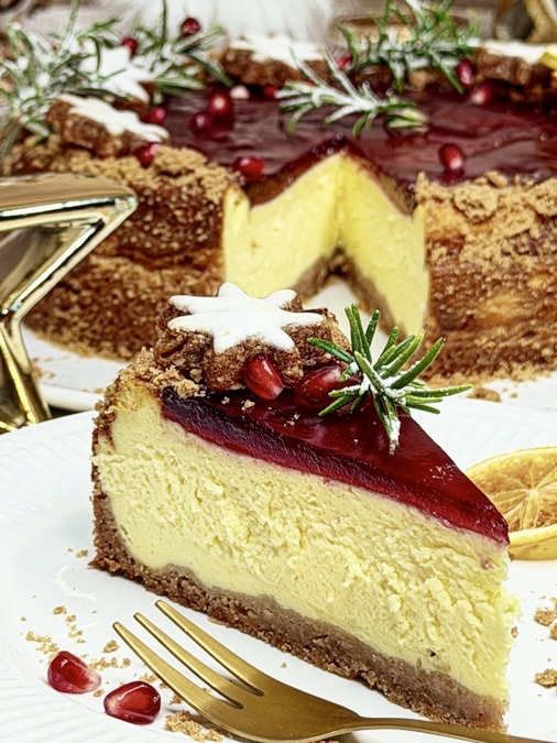 Weihnachtlicher Käsekuchen